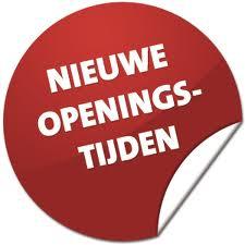 Nieuwe openingstijden