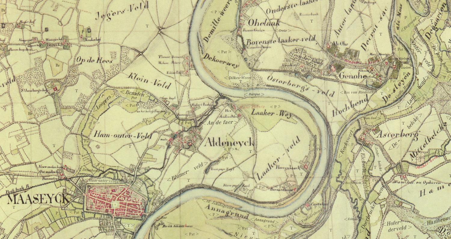 Detail van kaart